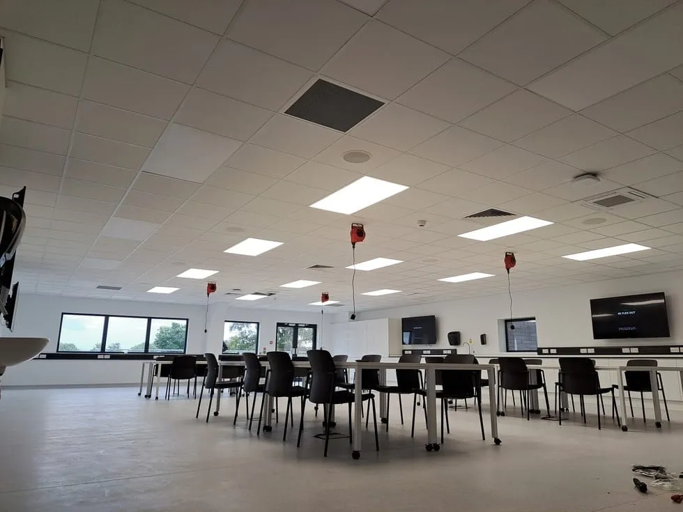 Suspended ceiling at the Royal Veterinary College North Mymms by CMD Ceilings Ltd